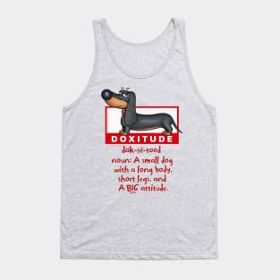 Cute Funny Dachshund Doxie Dog Attitude Tank Top